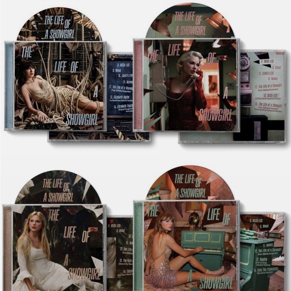 NEW Taylor Swift Life Of A Showgirl Limited Acoustic CD Bonus Set 4 CDs